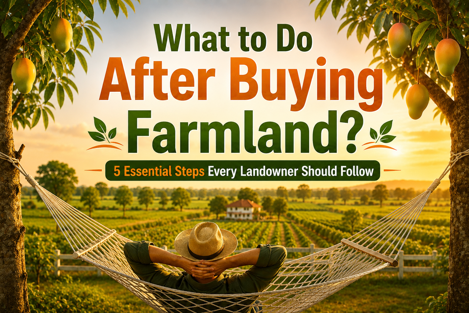 what to do after buying farmland